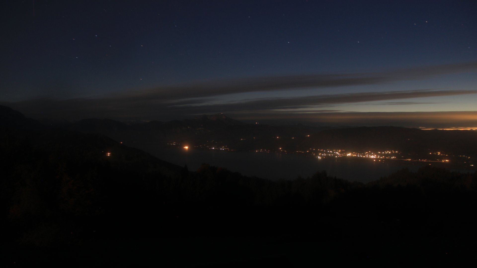 Live Ansicht Webcam Attersee vom Gahberg