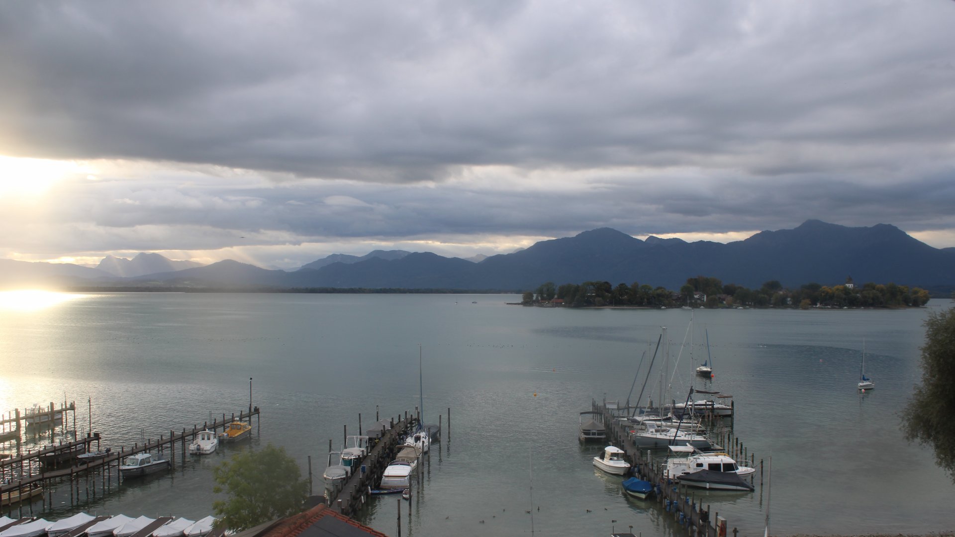 Live Ansicht Webcam Chiemsee-Gstadt