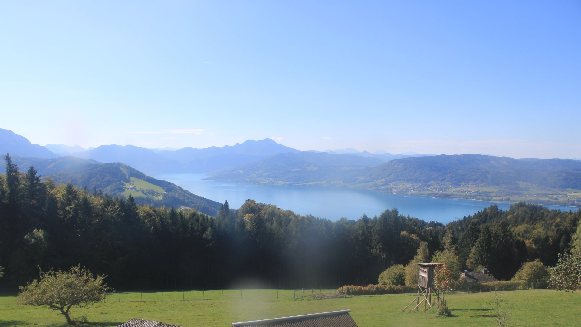 Live webcam view Lake Attersee from the Gahberg