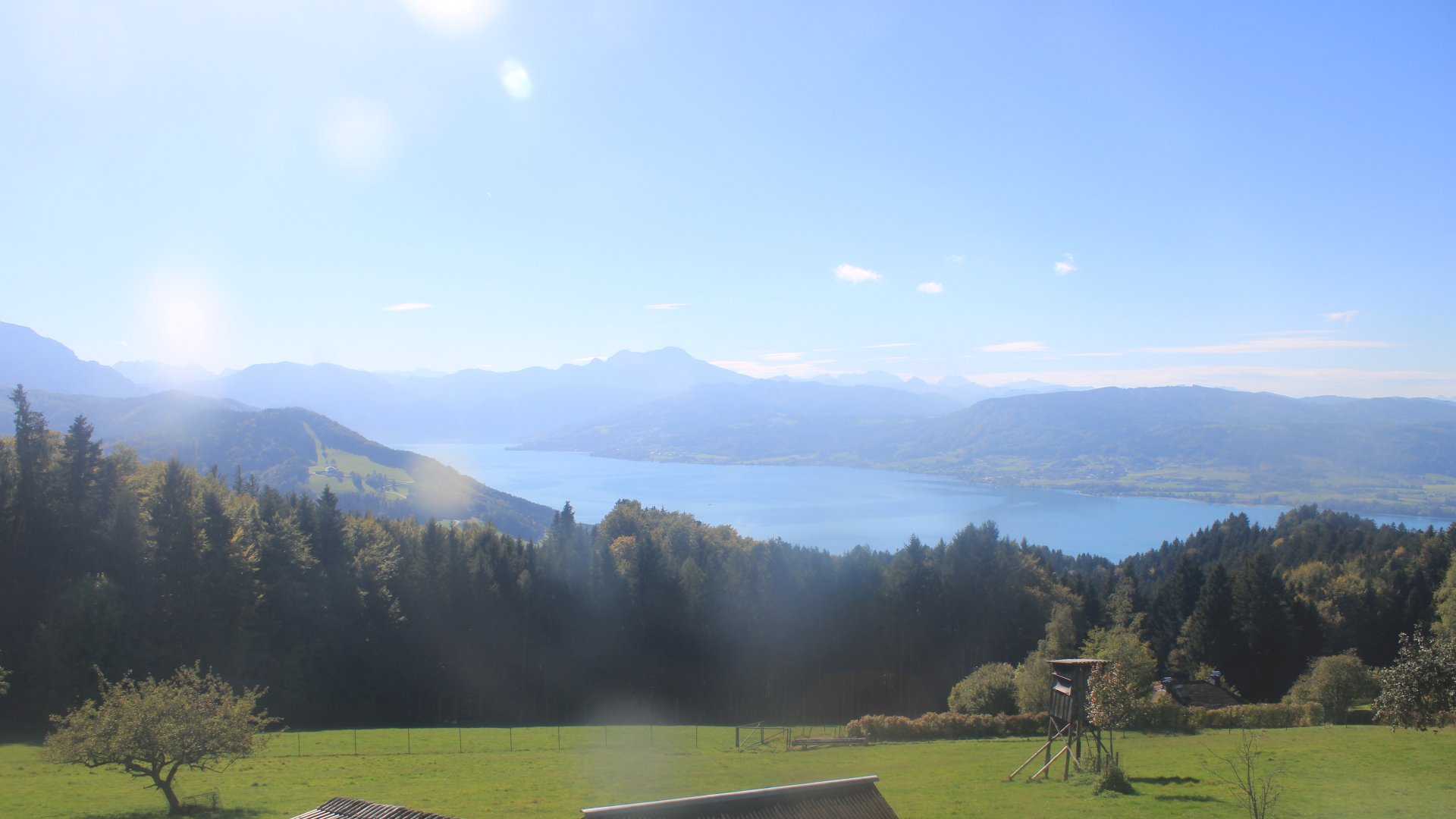 Live webcam view Lake Attersee from the Gahberg