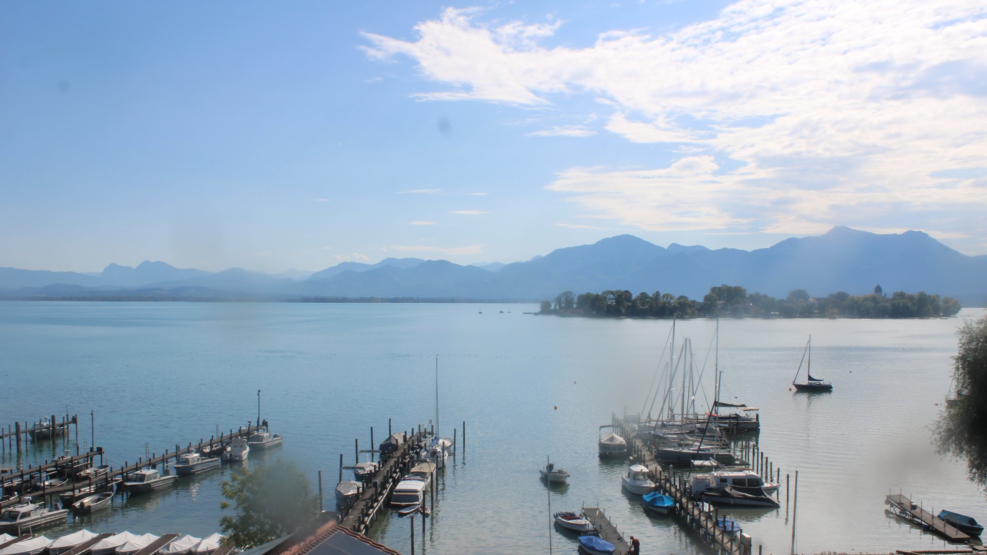 Live webcam view Chiemsee-Gstadt