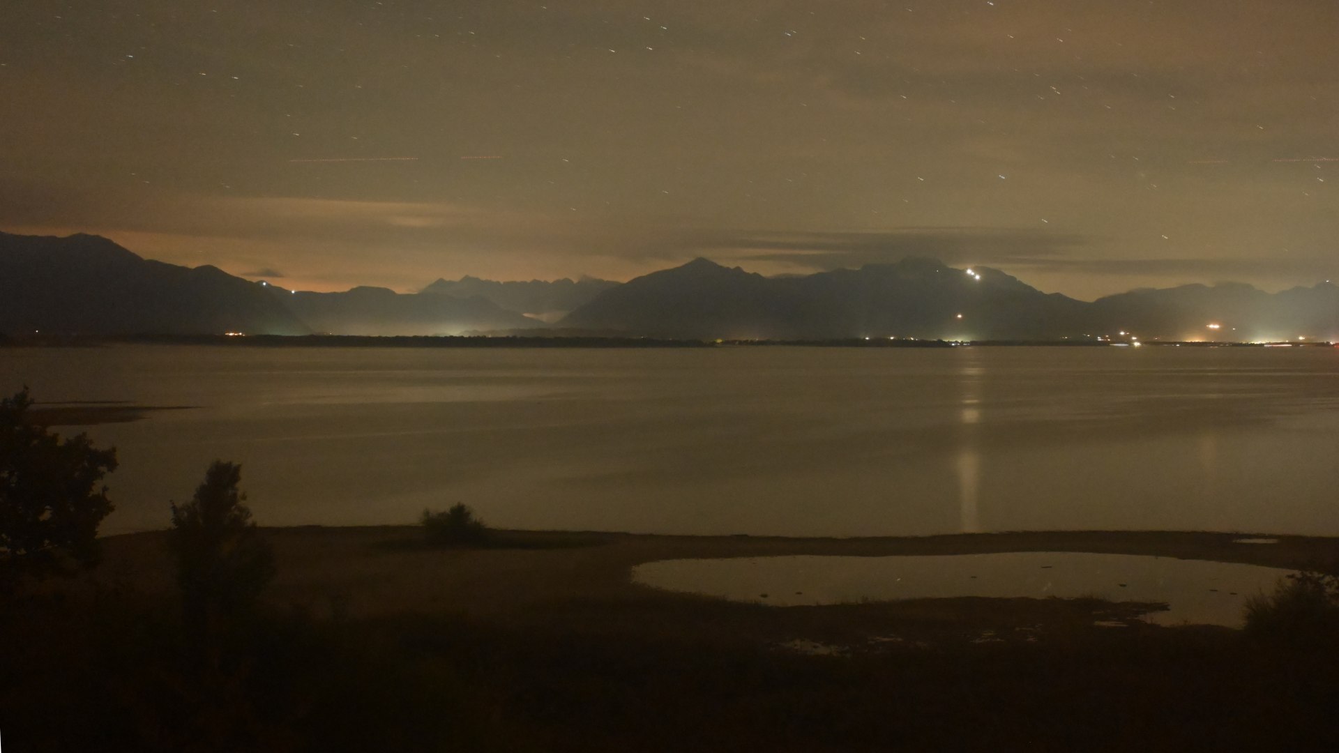 Live webcam view Lake Chiemsee from Chieming-Stöttham