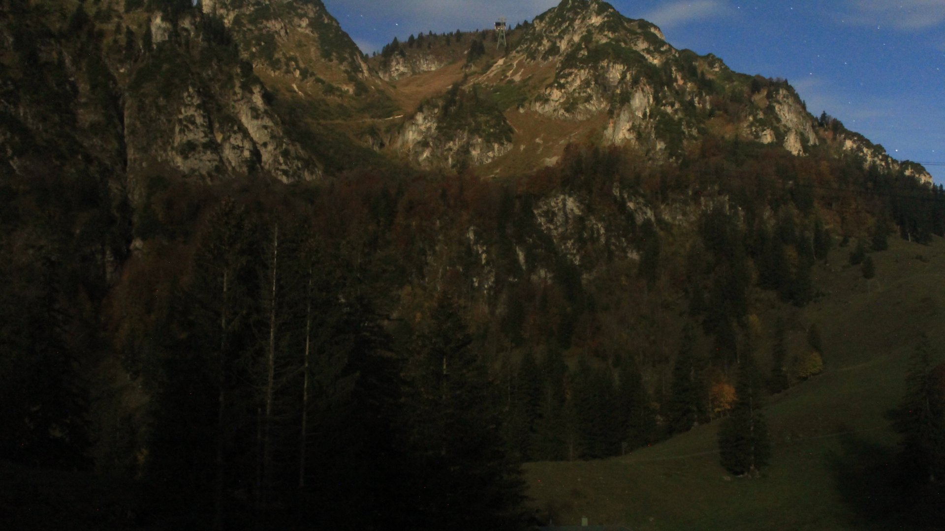 Live Ansicht Webcam Hochfelln-Mittelstation