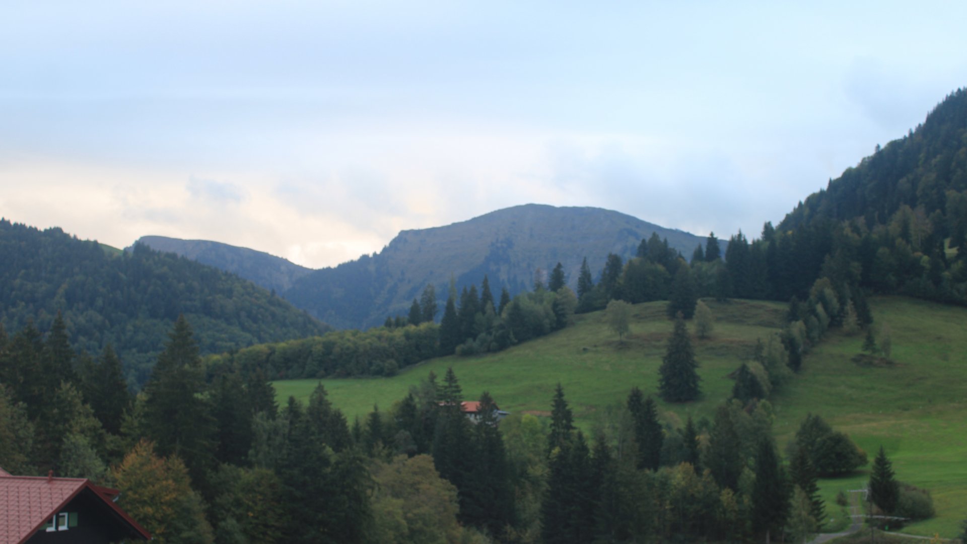 Live Ansicht Webcam Oberstaufen-Blick zum Hochgrat